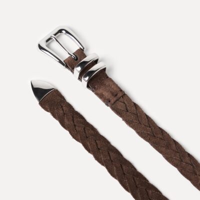 Brunello Cucinelli Leather Braided Belt - Image 3