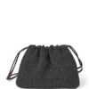 Brunello Cucinelli Leather Embellished Drawstring Cross-Body Bag - Image 1