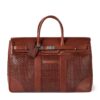 Brunello Cucinelli Leather Woven Holdall - Image 1