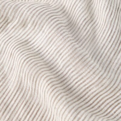 Brunello Cucinelli Linen-Blend Stripe Scarf - Image 4