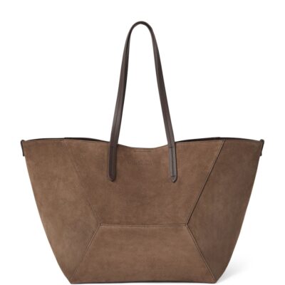 Brunello Cucinelli Medium Suede BC Duo Tote Bag - Image 1