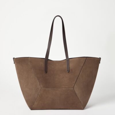Brunello Cucinelli Medium Suede BC Duo Tote Bag - Image 4