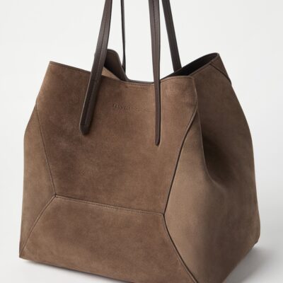 Brunello Cucinelli Medium Suede BC Duo Tote Bag - Image 5