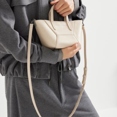 Brunello Cucinelli Mini Calfskin BC Duo Tote Bag - Image 2