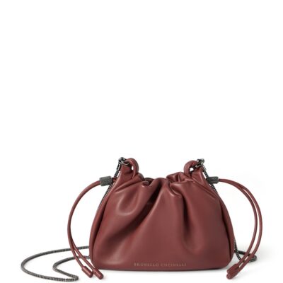 Brunello Cucinelli Mini Leather Mellow Bucket Bag - Image 1