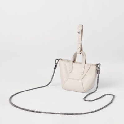 Brunello Cucinelli Mini Leather BC Duo Tote Bag - Image 3
