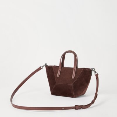Brunello Cucinelli Mini Suede BC Duo Tote Bag - Image 4