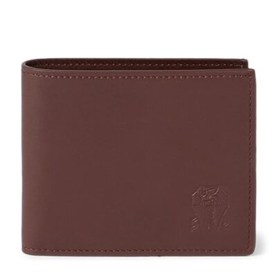 Brunello Cucinelli Nubuck Logo Bifold Wallet - Image 1