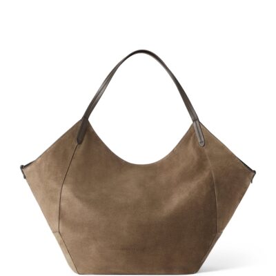 Brunello Cucinelli Prince of Wales Check-Lined BC Duo Tote Bag - Image 1