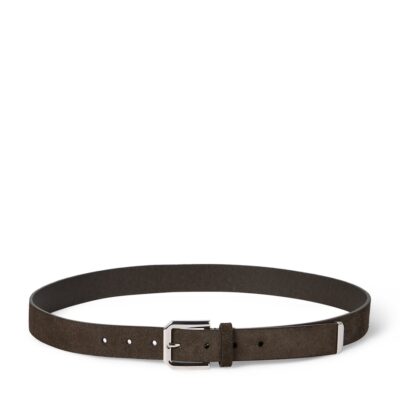 Brunello Cucinelli Reversed Leather Buckle Belt - Image 1