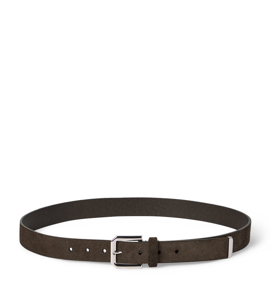 Brunello Cucinelli Reversed Leather Buckle Belt - Image 1