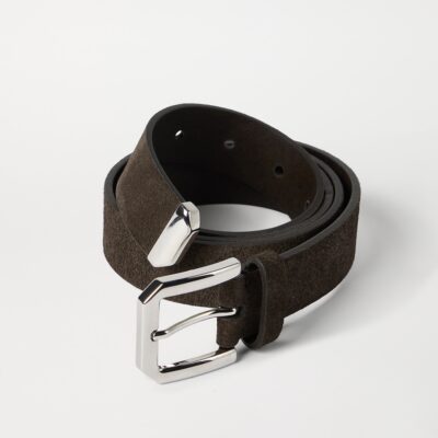 Brunello Cucinelli Reversed Leather Buckle Belt - Image 3