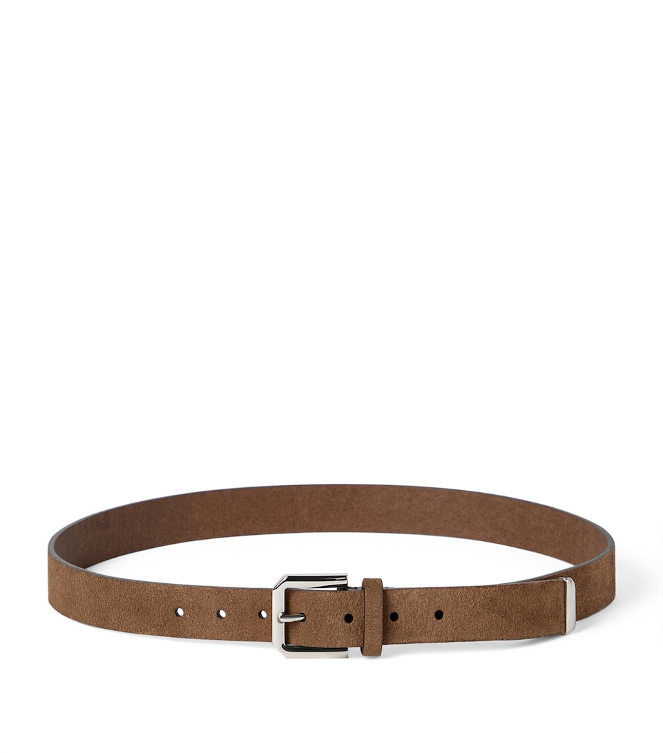 Brunello Cucinelli Reversed Leather Buckle Belt - Image 4