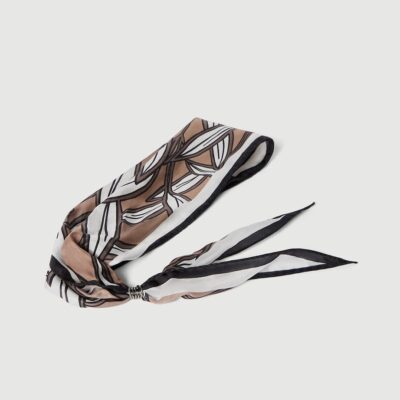 Brunello Cucinelli Silk Leaf-Print Scarf - Image 3