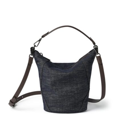 Brunello Cucinelli Small Denim-Effect Bucket Bag - Image 1
