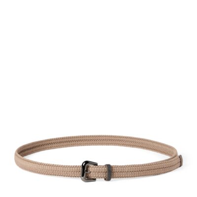Brunello Cucinelli Stretch-Cotton Braided Belt - Image 1