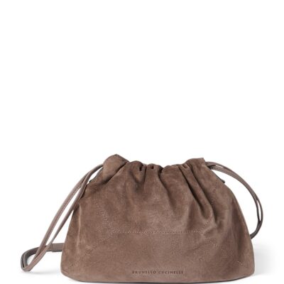 Brunello Cucinelli Suede BC Duo Pouch - Image 1