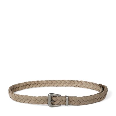 Brunello Cucinelli Suede Braided Belt - Image 1