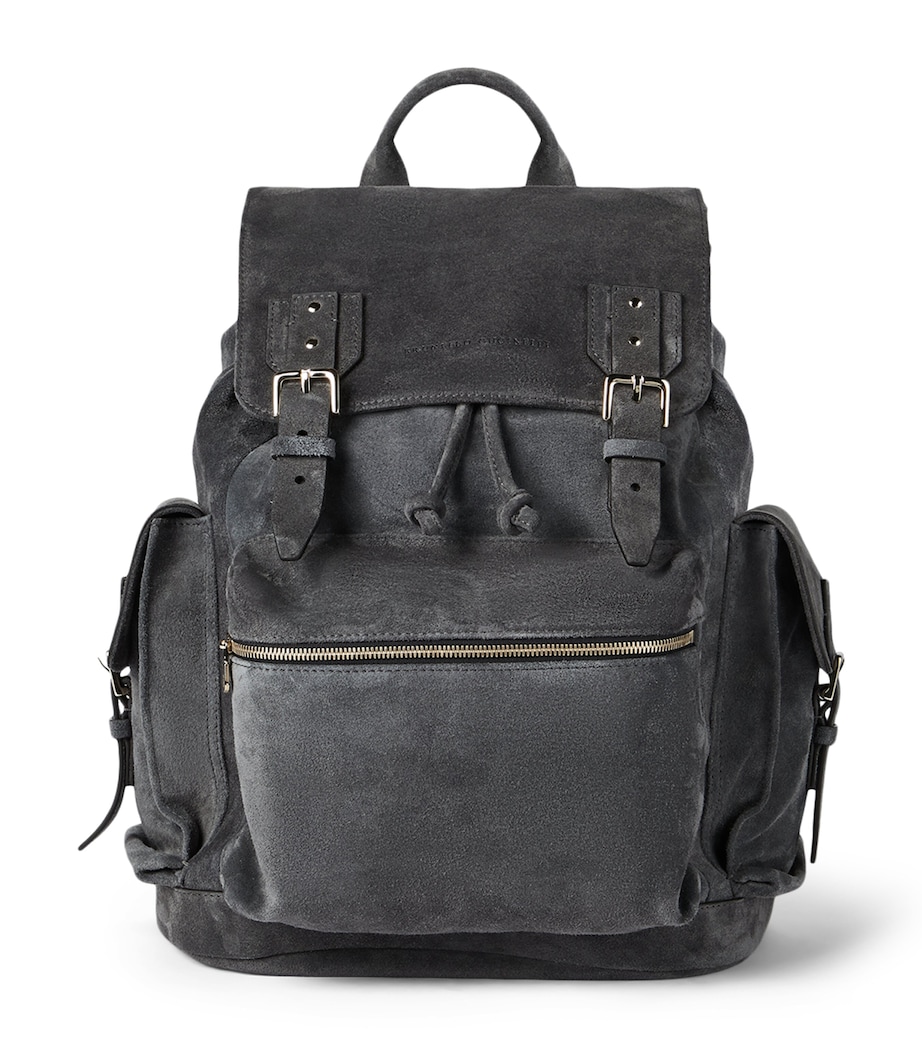 Brunello Cucinelli Suede City Backpack - Image 1