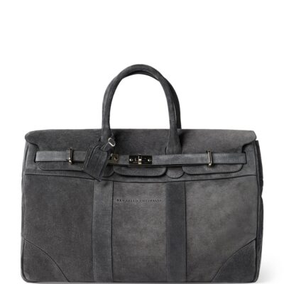 Brunello Cucinelli Suede Country Holdall - Image 1