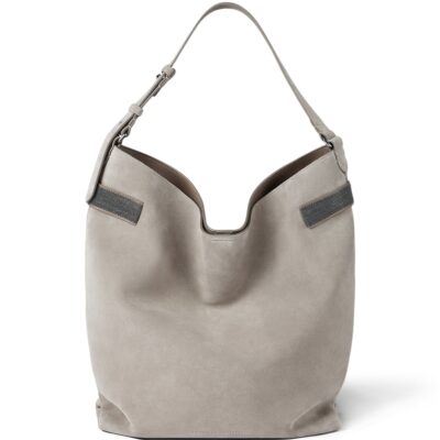 Brunello Cucinelli Suede Essence Shoulder Bag - Image 1