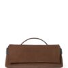 Brunello Cucinelli Suede Essence Flap Top-Handle Bag - Image 1