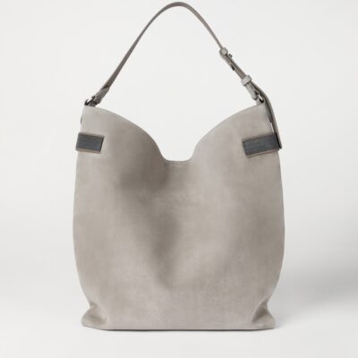 Brunello Cucinelli Suede Essence Shoulder Bag - Image 4