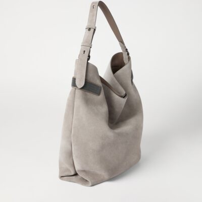 Brunello Cucinelli Suede Essence Shoulder Bag - Image 5