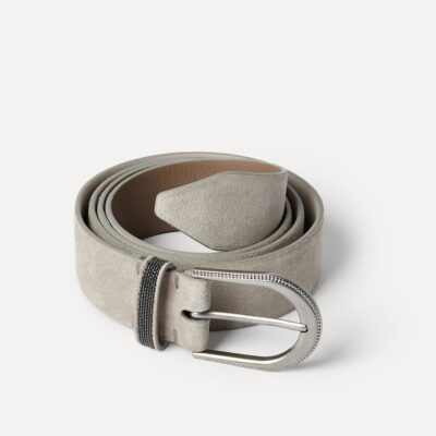 Brunello Cucinelli Suede Monili-Beaded Belt - Image 3