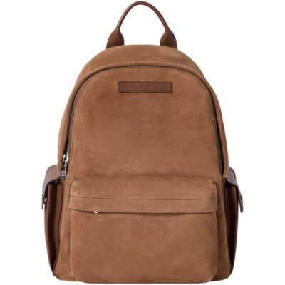 Brunello Cucinelli Suede Travel Backpack - Image 1