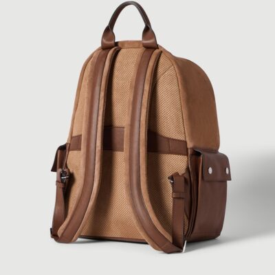 Brunello Cucinelli Suede Travel Backpack - Image 3
