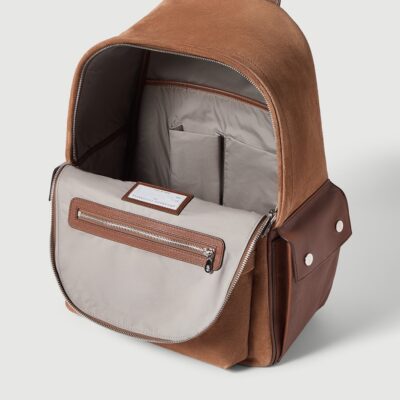 Brunello Cucinelli Suede Travel Backpack - Image 5
