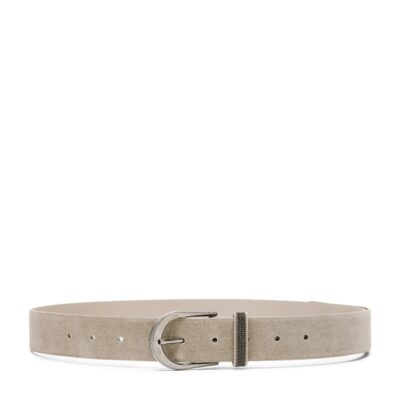 Brunello Cucinelli Sueded Calfskin Belt - Image 1