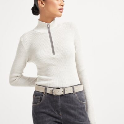 Brunello Cucinelli Sueded Calfskin Belt - Image 2