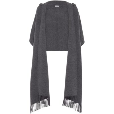 Brunello Cucinelli Wool-Cashmere Hooded Scarf - Image 1