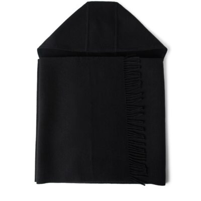 Brunello Cucinelli Wool-Cashmere Hood-Detail Scarf - Image 1
