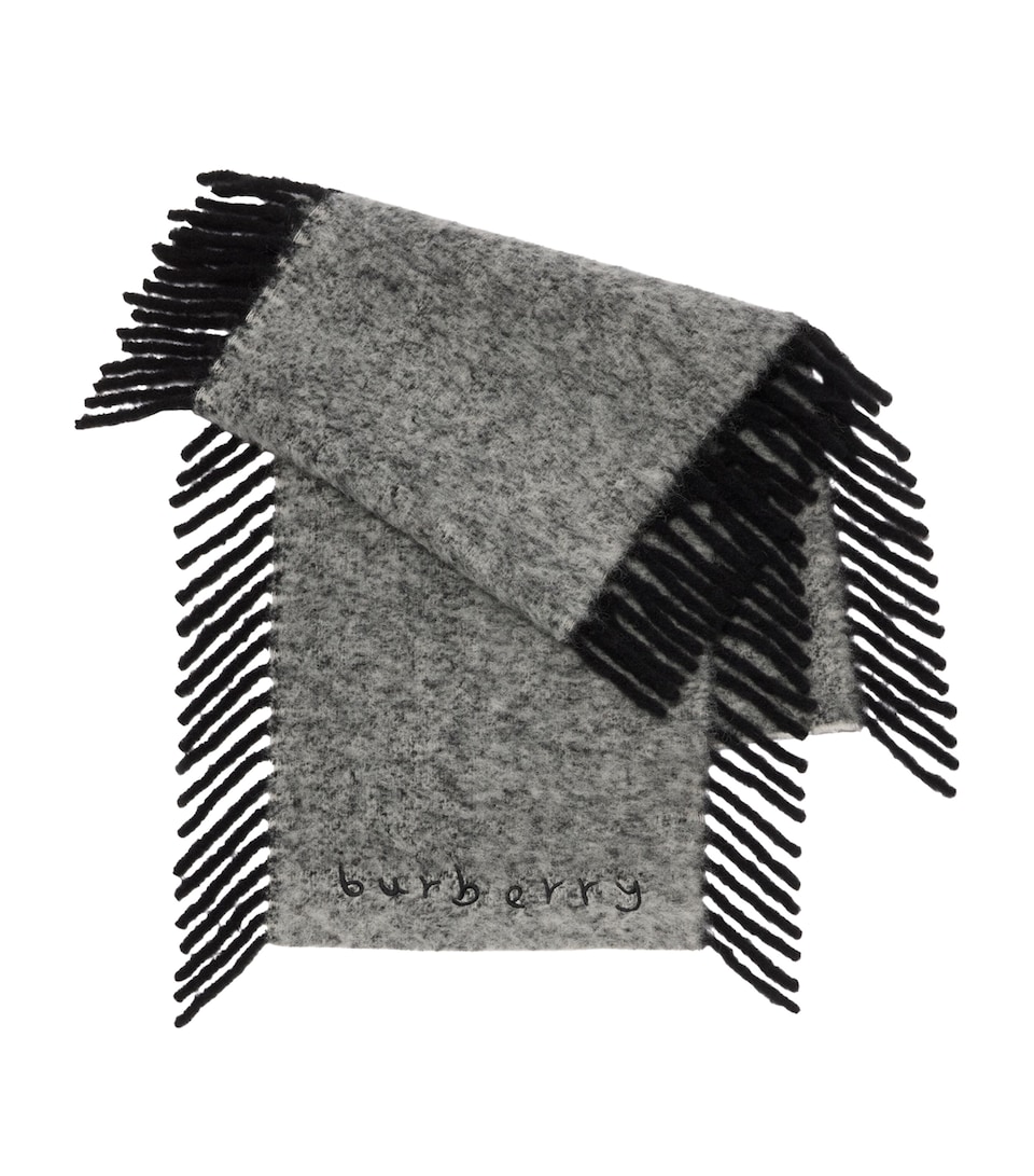 Burberry Alpaca Wool-Blend Happy Scarf - Image 5