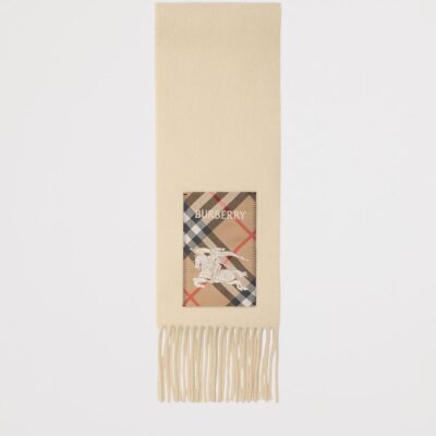 Burberry Cashmere Check Patch Scarf - Image 2