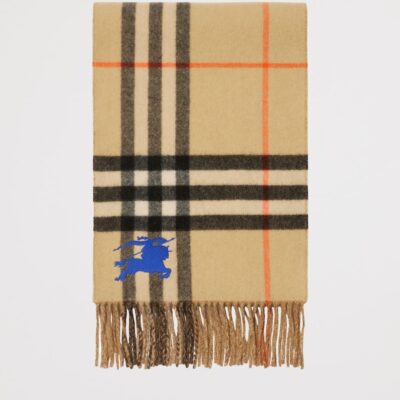 Burberry Cashmere Reversible Check EKD Scarf - Image 2