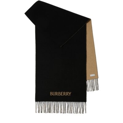 Burberry Cashmere Reversible EKD Scarf - Image 1