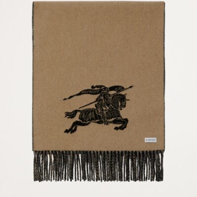 Burberry Cashmere Reversible EKD Scarf - Image 3