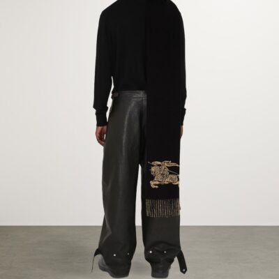 Burberry Cashmere Reversible EKD Scarf - Image 4