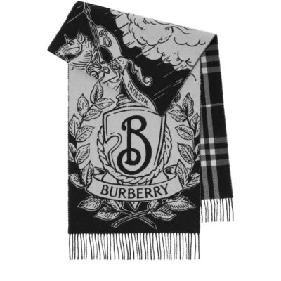 Burberry Cashmere Reversible Stormy Knight Scarf - Image 1