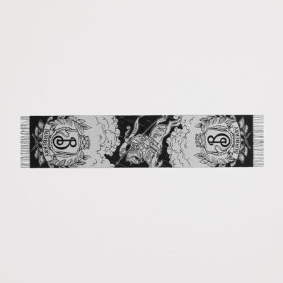 Burberry Cashmere Reversible Stormy Knight Scarf - Image 3