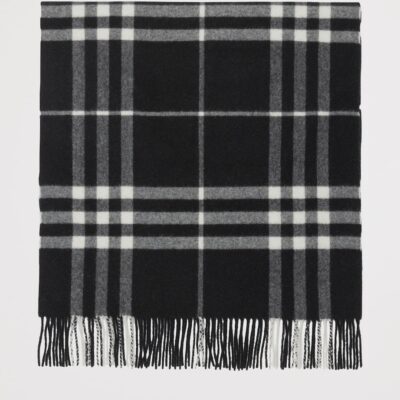 Burberry Cashmere Wide Check Scarf - Image 2