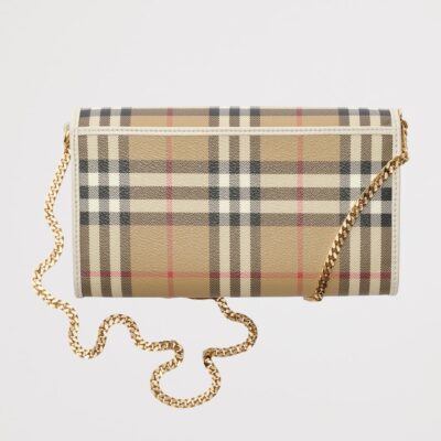 Burberry Check Chain Wallet - Image 2