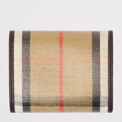 Burberry Check Compact Wallet - Image 3