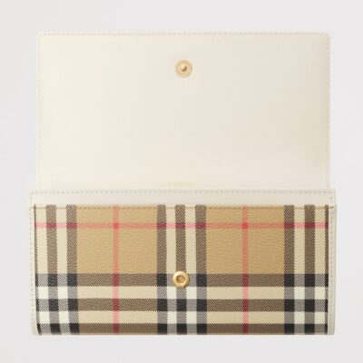 Burberry Check Continental Wallet - Image 3