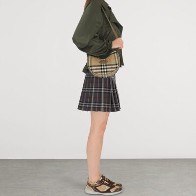 Burberry Check Horseshoe Cross-Body Bag - Image 3
