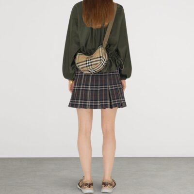 Burberry Check Horseshoe Cross-Body Bag - Image 4